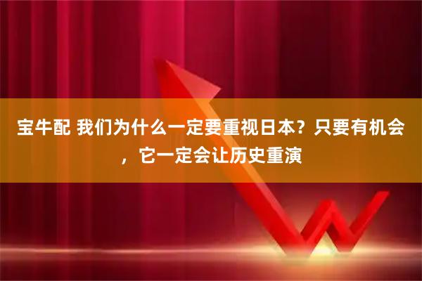 宝牛配 我们为什么一定要重视日本？只要有机会，它一定会让历史重演