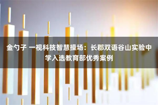 金勺子 一视科技智慧操场：长郡双语谷山实验中学入选教育部优秀案例